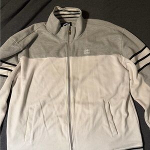 Ecko Unlimited Men's Zip-Up jacket in Gray and White